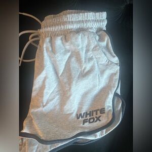 White Fox Boutique Light Gray Athletic Shorts